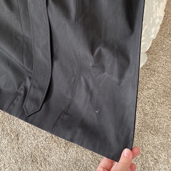 London fog black lined trench coat women’s petite small - Picture 10 of 11